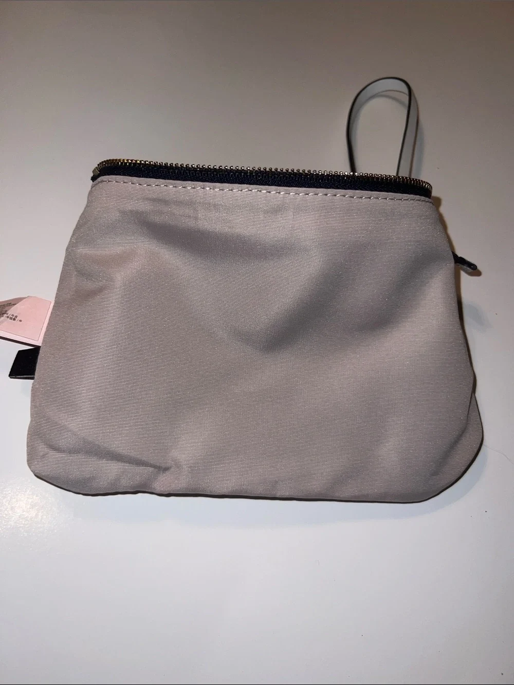 kate spade plum canvas wristlet with gold spade